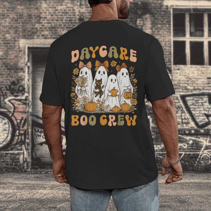Boo Crew Daycare Teacher Matching Halloween Costume Ghost Men's Back Print T-Shirt, funny design Boo Crew Daycare Teacher Matching Halloween Costume Ghost Men's Back Print T-Shirt, funny design