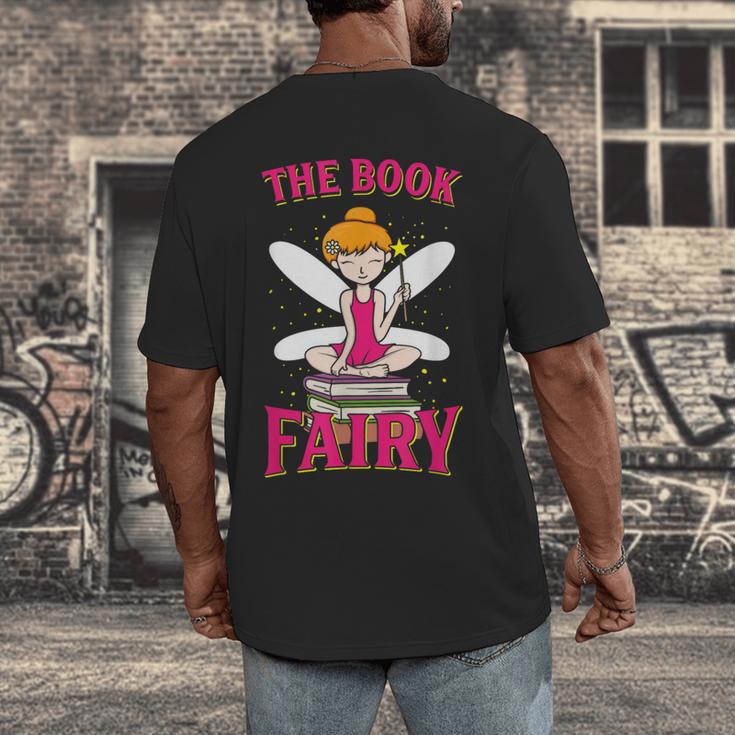 The Book Fairy Reading Teacher Librarian T-Shirt Men's Back Print T-Shirt, funny design The Book Fairy Reading Teacher Librarian T-Shirt Men's Back Print T-Shirt, funny design