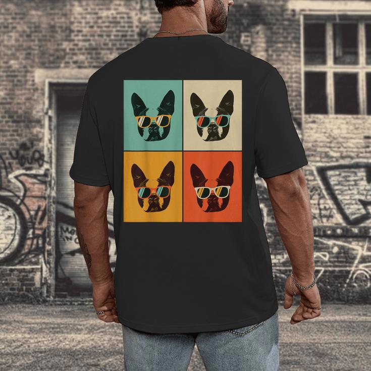 Bostie Dog Lover Boston Terrier With Sunglasses For Men Women Girls Kids Men's Back Print T-Shirt, funny design