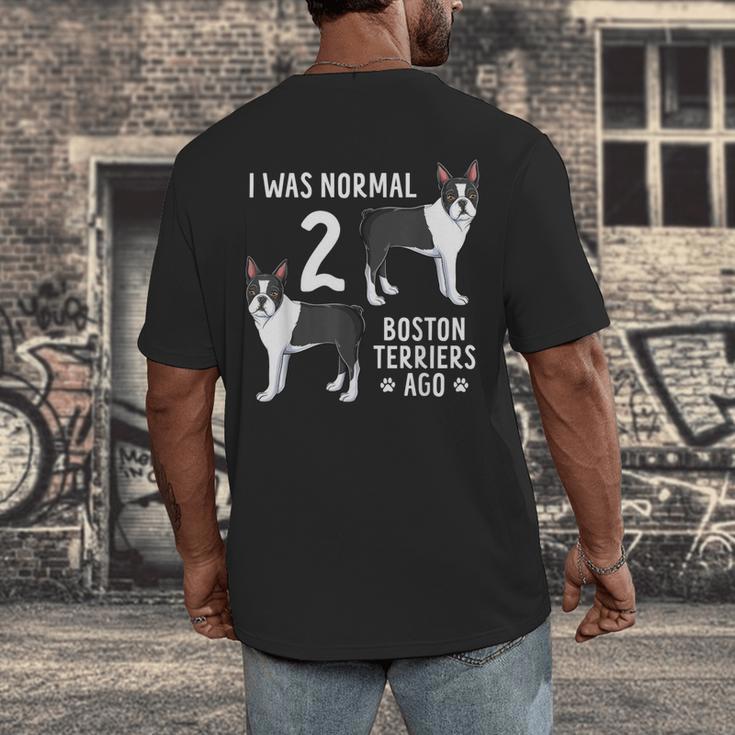 Boston Terrier Humor Bostie Dog Lover For Men Women Kids Men's Back Print T-Shirt, funny design