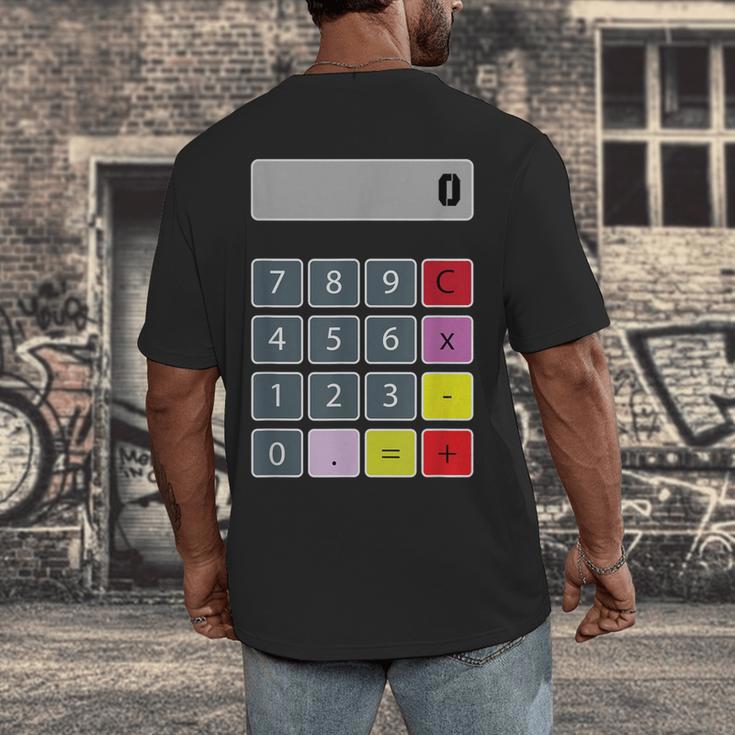 Calculator Math Teacher Halloween Costumes Women Men Adults Men's Back Print T-Shirt, funny design Calculator Math Teacher Halloween Costumes Women Men Adults Men's Back Print T-Shirt, funny design