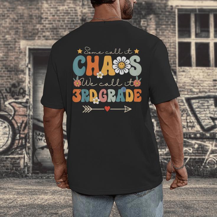 Some Call It Chaos We Call It 3rd Grade Third Grade Teachers Men Women Kids Men's Back Print T-Shirt, funny design Some Call It Chaos We Call It 3rd Grade Third Grade Teachers Men Women Kids Men's Back Print T-Shirt, funny design