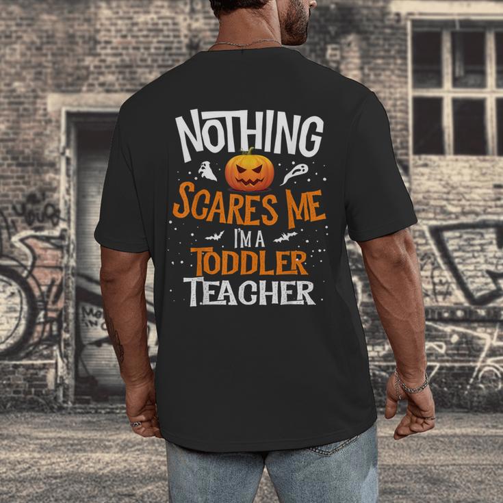 You Cannot Scare Me I'm An Toddler Teacher Halloween Men Women Kids Men's Back Print T-Shirt, funny design You Cannot Scare Me I'm An Toddler Teacher Halloween Men Women Kids Men's Back Print T-Shirt, funny design