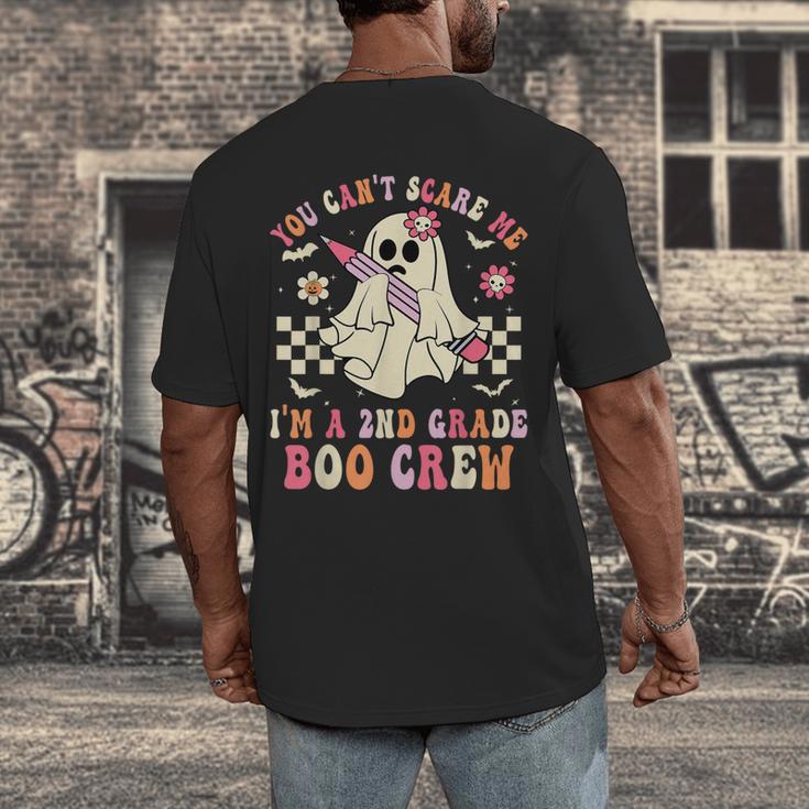 You Can't Scare Me Im A 2nd-Grade Boo Crew Teacher Halloween Men's Back Print T-Shirt, funny design You Can't Scare Me Im A 2nd-Grade Boo Crew Teacher Halloween Men's Back Print T-Shirt, funny design