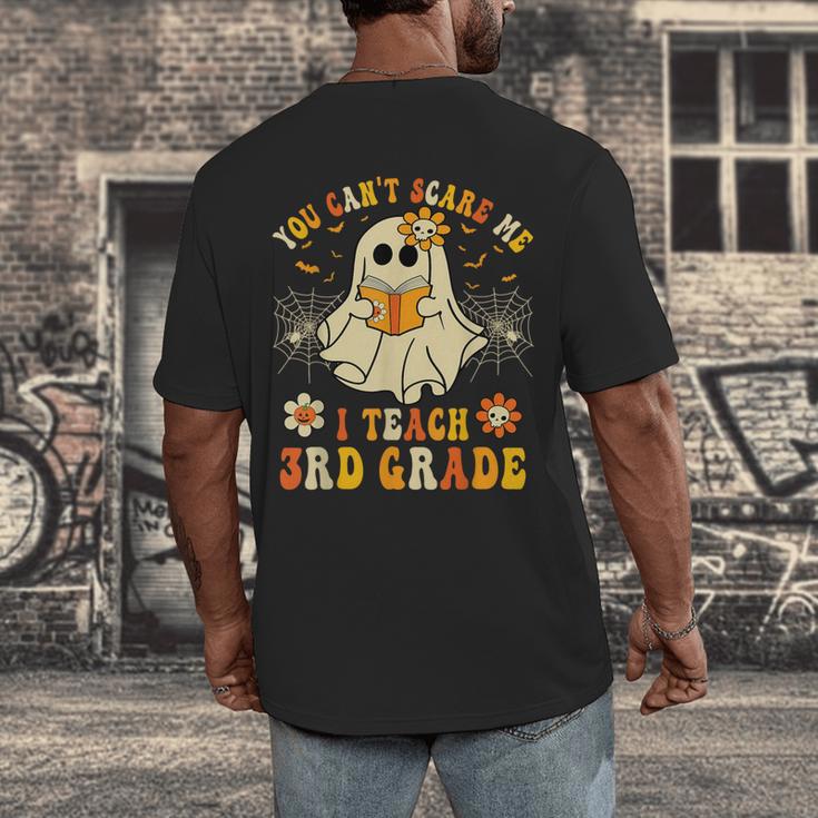 You Can't Scare Me I Teach 3rd Grade Halloween Teacher Ghost Men's Back Print T-Shirt, funny design You Can't Scare Me I Teach 3rd Grade Halloween Teacher Ghost Men's Back Print T-Shirt, funny design