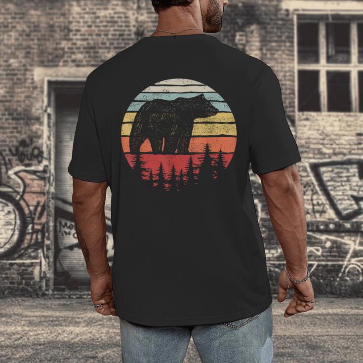 Catch Some Rays Vintage Retro Grizzly Bear Men's Back Print T-Shirt, funny design