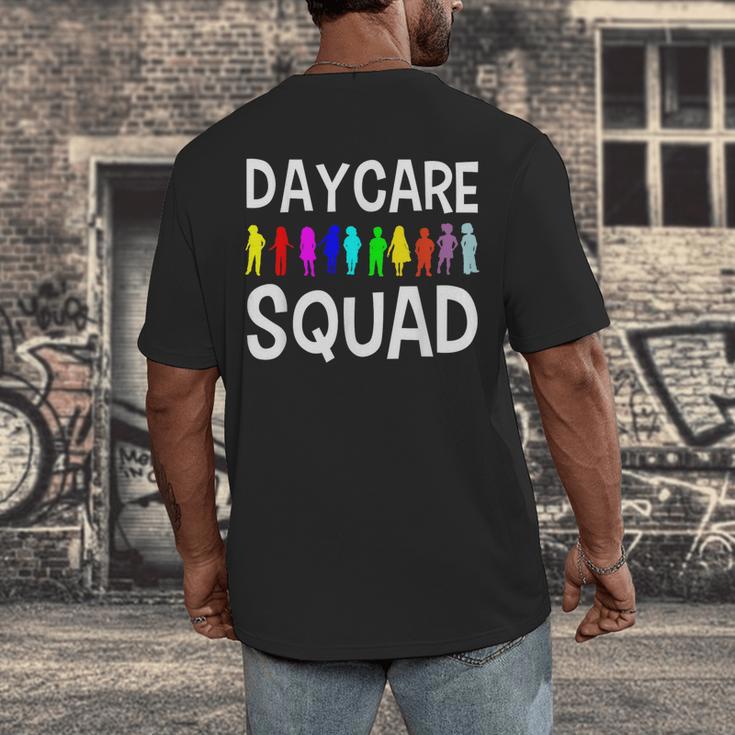 Childcare Daycare Squad Daycare Teacher Men Women Men's Back Print T-Shirt, funny design