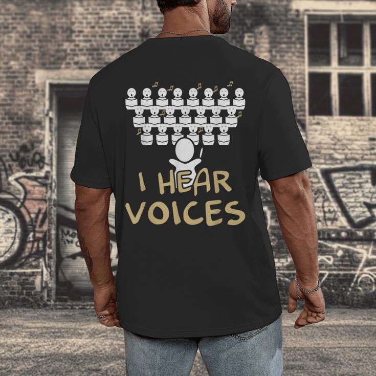 Choir Teacher Shirt I Hear Voices Chorister Tee Men's Back Print T-Shirt, funny design Choir Teacher Shirt I Hear Voices Chorister Tee Men's Back Print T-Shirt, funny design