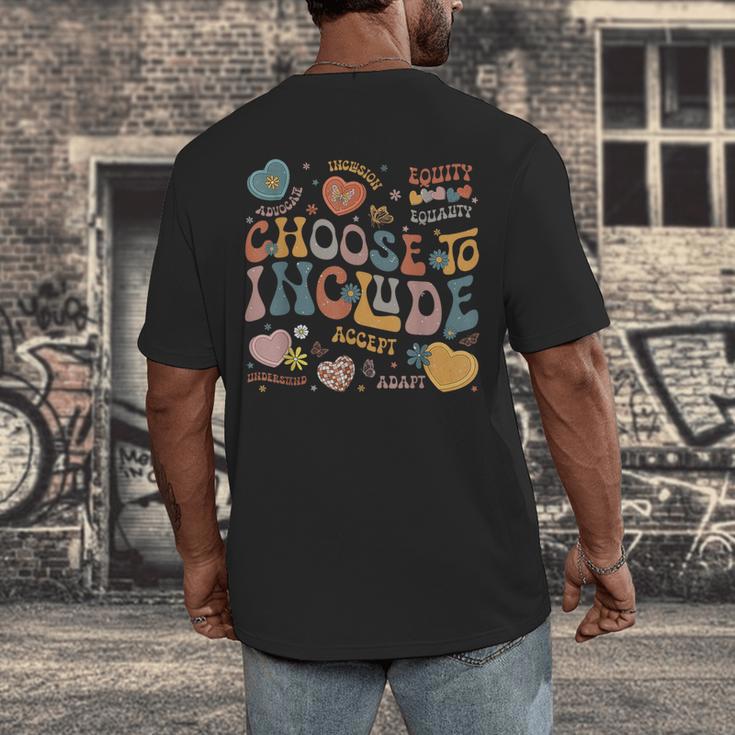 Choose To Include Inclusion Matters Autism Awareness Teacher Men Women Girls Kids Men's Back Print T-Shirt, funny design Choose To Include Inclusion Matters Autism Awareness Teacher Men Women Girls Kids Men's Back Print T-Shirt, funny design