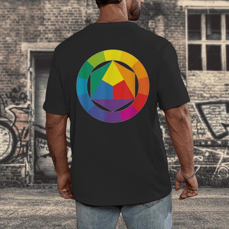 Color Wheel Palette Shirt Artist Painter Art Teacher Tshirt Men's Back Print T-Shirt, funny design Color Wheel Palette Shirt Artist Painter Art Teacher Tshirt Men's Back Print T-Shirt, funny design