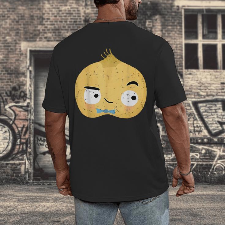 The Cool Bean Good Egg Teacher Halloween Costume Food Group Men's Back Print T-Shirt, funny design