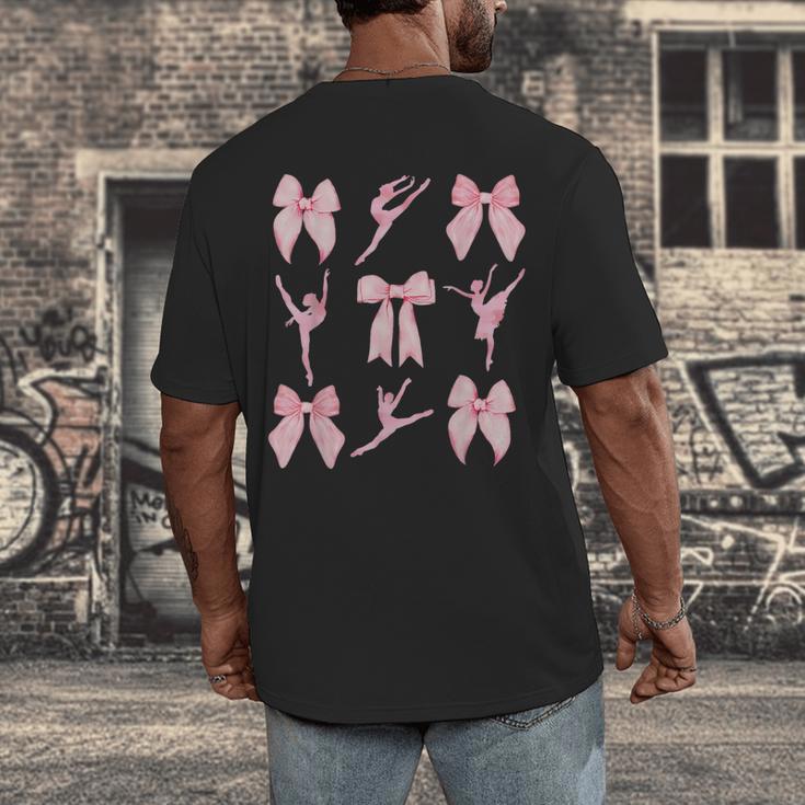 Coquette Bow Ballet Dance Teacher Coquette Women Dancing Men's Back Print T-Shirt, funny design Coquette Bow Ballet Dance Teacher Coquette Women Dancing Men's Back Print T-Shirt, funny design