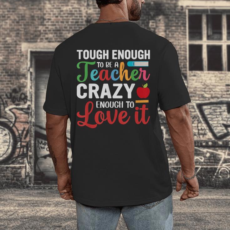 Crazy Teacher Men Women School Teachers Men's Back Print T-Shirt, funny design