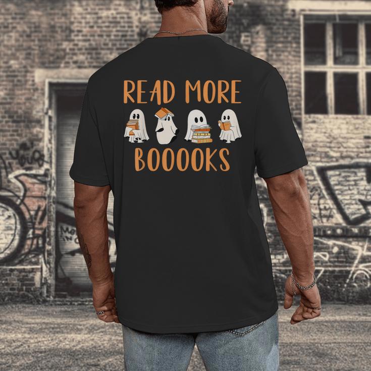 Cute Booooks Ghost Read More Books Teacher Halloween Men's Back Print T-Shirt, funny design Cute Booooks Ghost Read More Books Teacher Halloween Men's Back Print T-Shirt, funny design