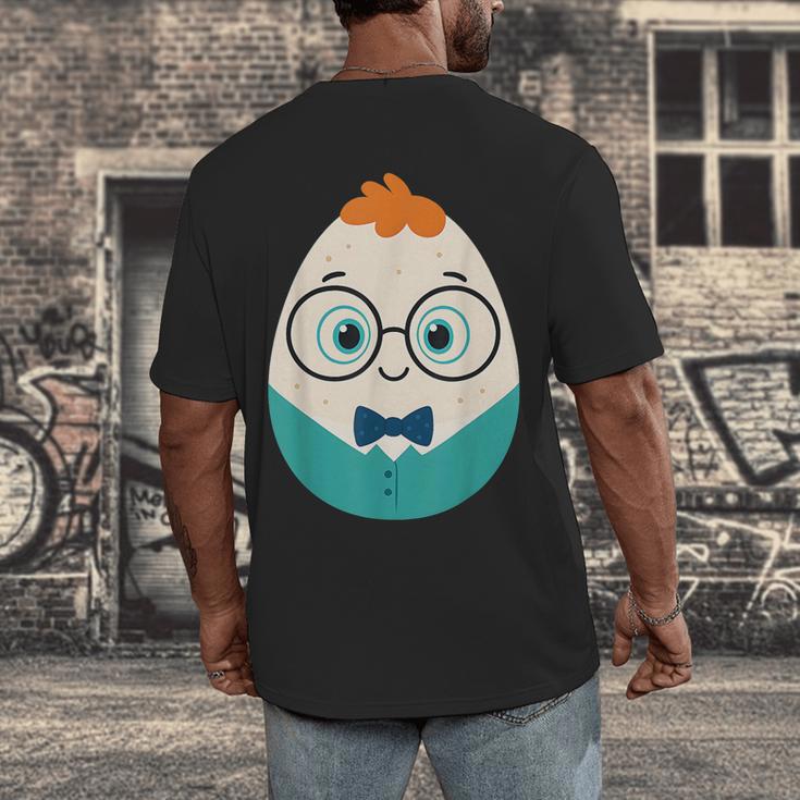 Cute Good Egg Teacher Halloween Costume Food Group Men's Back Print T-Shirt, funny design