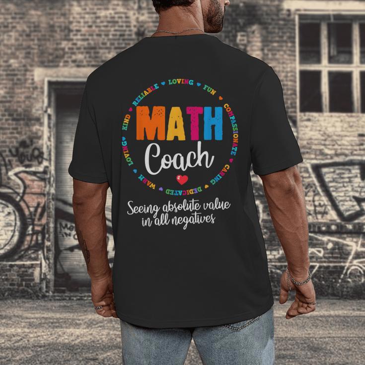 Cute Math Coach Teacher Mathematical Nerd School Men's Back Print T-Shirt, funny design Cute Math Coach Teacher Mathematical Nerd School Men's Back Print T-Shirt, funny design