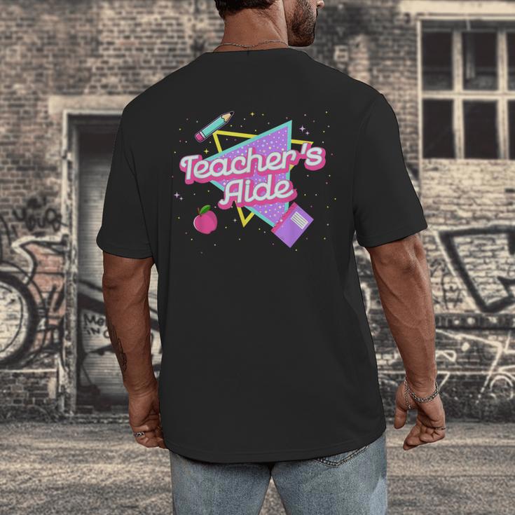 Cute Teacher's Aide Shirt 80's 90's Back To School For Men Women Men's Back Print T-Shirt, funny design