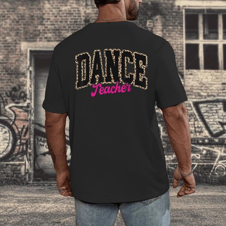 Dance Teacher Leopard Dancing Life Girls Women Dancer Men's Back Print T-Shirt, funny design Dance Teacher Leopard Dancing Life Girls Women Dancer Men's Back Print T-Shirt, funny design