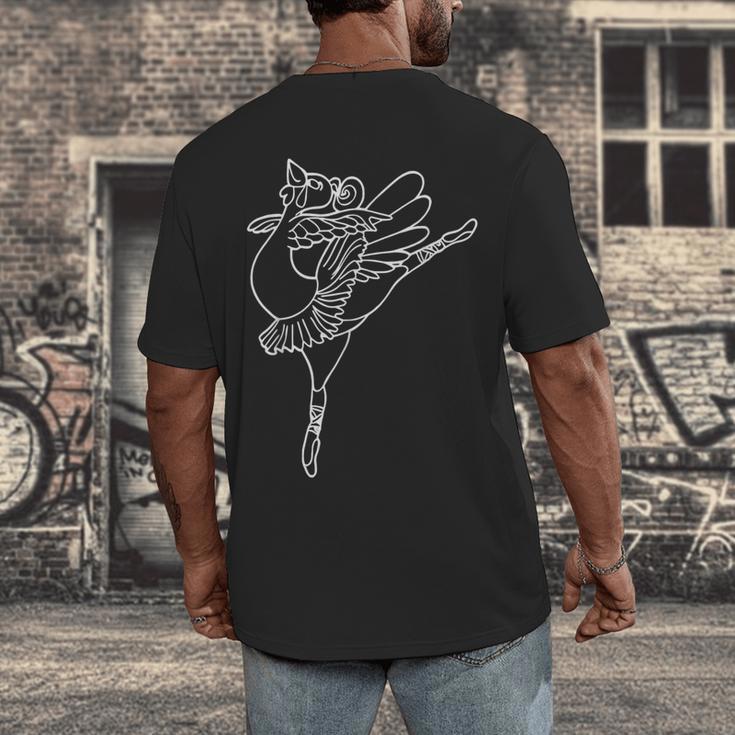 Dancing Turkey Happy Thanksgiving Day Ballet Dance Teacher Men's Back Print T-Shirt, funny design Dancing Turkey Happy Thanksgiving Day Ballet Dance Teacher Men's Back Print T-Shirt, funny design