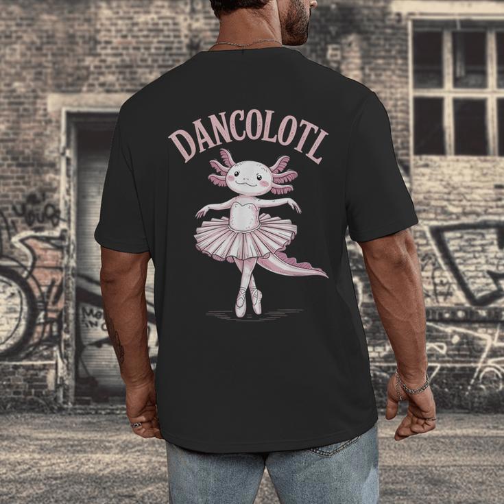 Dancolotl Ballerina Axolotl Ballet Dance Teacher Men's Back Print T-Shirt, funny design Dancolotl Ballerina Axolotl Ballet Dance Teacher Men's Back Print T-Shirt, funny design