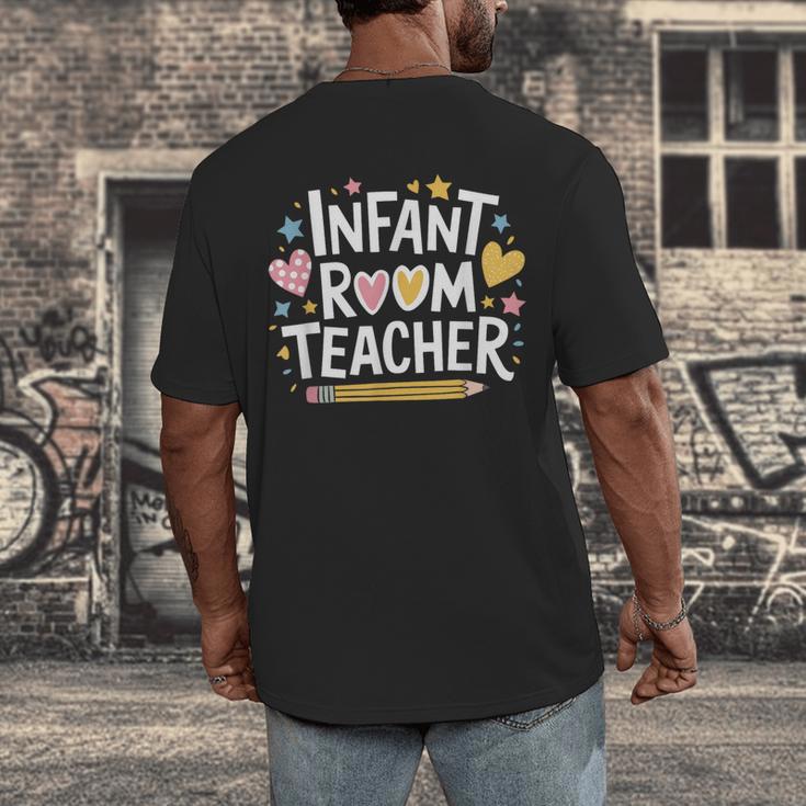 Daycare Provider Toddler Teaching Infant Room Teacher Men's Back Print T-Shirt, funny design