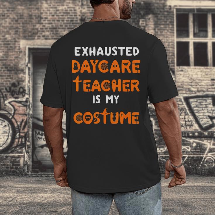 Daycare Teacher Halloween Costume Tired Day Care Shirt Men's Back Print T-Shirt, funny design Daycare Teacher Halloween Costume Tired Day Care Shirt Men's Back Print T-Shirt, funny design