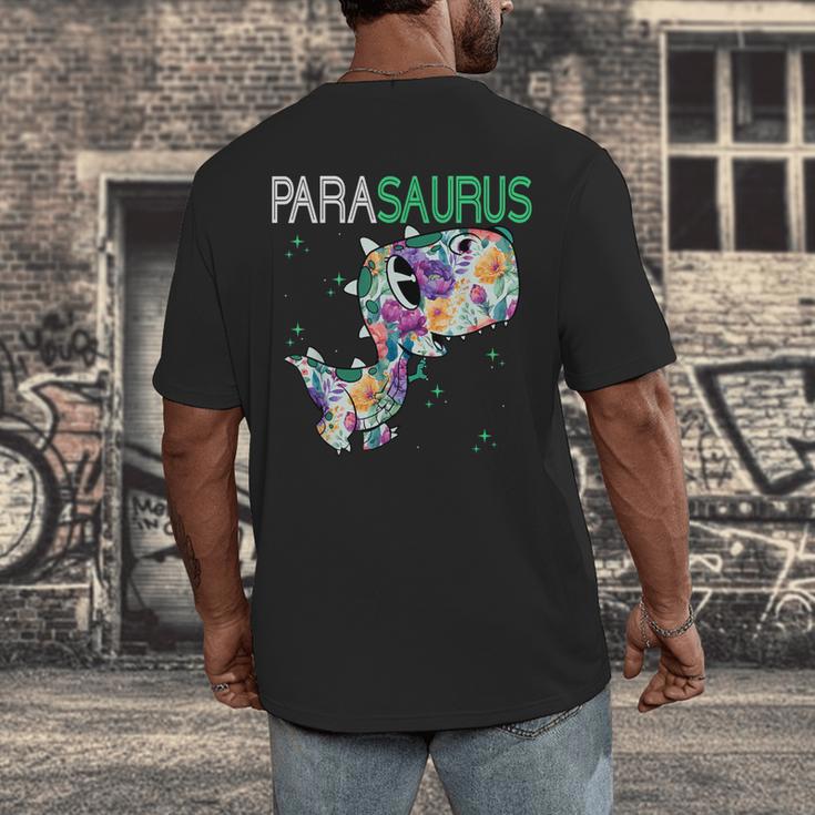 Dino Para Professional Teacher Collection T-Rex Dinosaur Paraeducator Assistant Teacher Men's Back Print T-Shirt, funny design Dino Para Professional Teacher Collection T-Rex Dinosaur Paraeducator Assistant Teacher Men's Back Print T-Shirt, funny design