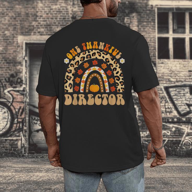 Director One Thankful Fall Teacher Women Life Men's Back Print T-Shirt, funny design