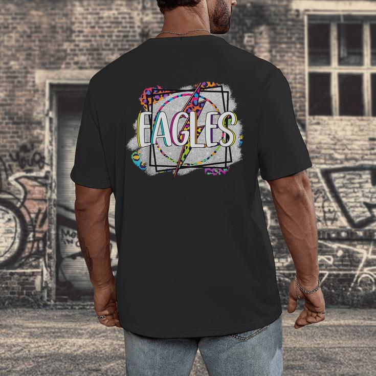 Eagles Teacher School Sports Fan Team Spirit Men's Back Print T-Shirt, funny design