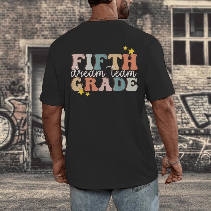 Fifth Grade Dream Team First Day Of 5th Grade Teachers Men's Back Print T-Shirt, funny design Fifth Grade Dream Team First Day Of 5th Grade Teachers Men's Back Print T-Shirt, funny design