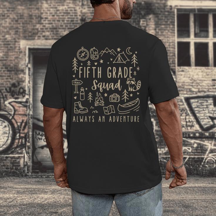 Fifth Grade Squad Adventure Camping 5th Grade Teacher Kids Men's Back Print T-Shirt, funny design Fifth Grade Squad Adventure Camping 5th Grade Teacher Kids Men's Back Print T-Shirt, funny design