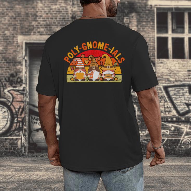 Fun Polynomial Calculus Algebra Poly-Gnome-Ials Math Teacher Men's Back Print T-Shirt, funny design Fun Polynomial Calculus Algebra Poly-Gnome-Ials Math Teacher Men's Back Print T-Shirt, funny design