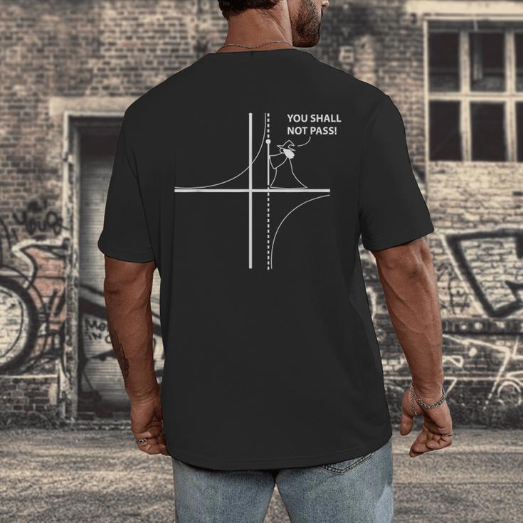 Function Asymptote Geek Math Pun Teacher Men's Back Print T-Shirt, funny design Function Asymptote Geek Math Pun Teacher Men's Back Print T-Shirt, funny design