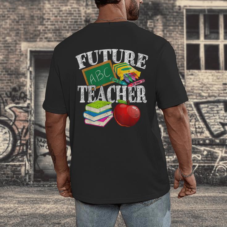 Future Teacher With Canyon And Book Teacher Men Women Girls Kids Men's Back Print T-Shirt, funny design