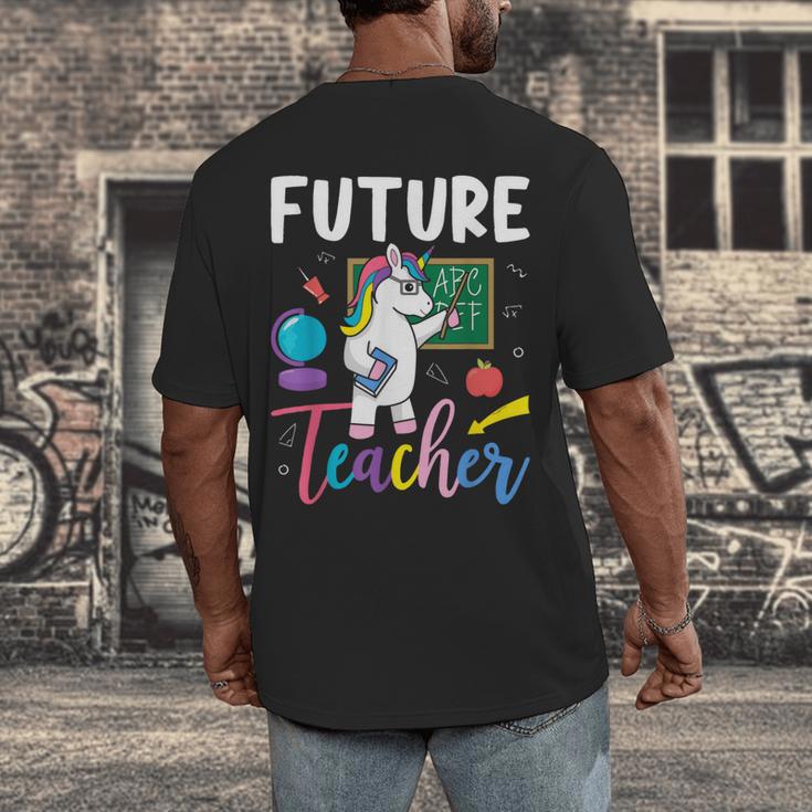 Future Teacher School Teacher Female Men's Back Print T-Shirt, funny design Future Teacher School Teacher Female Men's Back Print T-Shirt, funny design