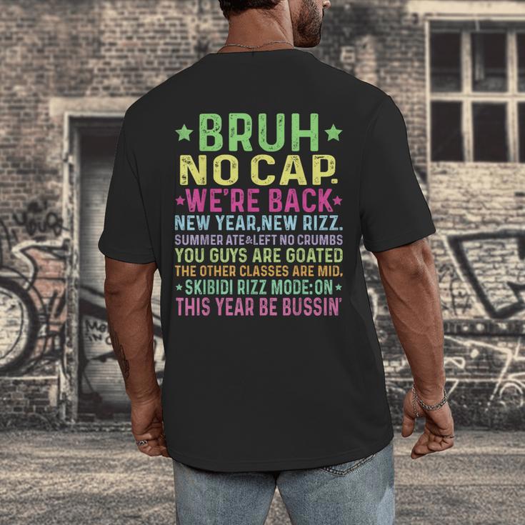 Gen A Slang Teachers Happy 1st Day Of School 2025 Students Men's Back Print T-Shirt, funny design Gen A Slang Teachers Happy 1st Day Of School 2025 Students Men's Back Print T-Shirt, funny design