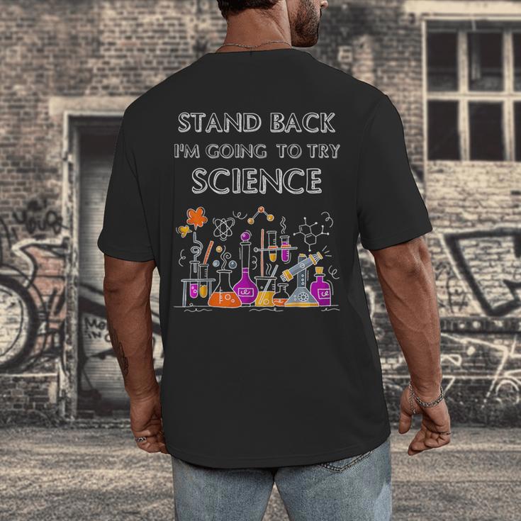 Going To Try Science Geek Nerd Tee Teacher STEM Men's Back Print T-Shirt, funny design Going To Try Science Geek Nerd Tee Teacher STEM Men's Back Print T-Shirt, funny design