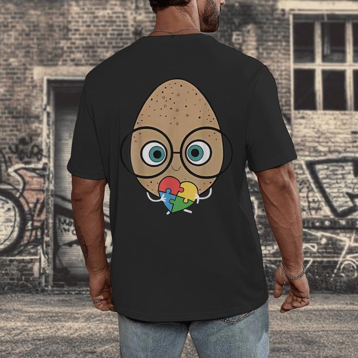 The Good Egg Teacher Halloween Costume Food Group Cute Men's Back Print T-Shirt, funny design The Good Egg Teacher Halloween Costume Food Group Cute Men's Back Print T-Shirt, funny design