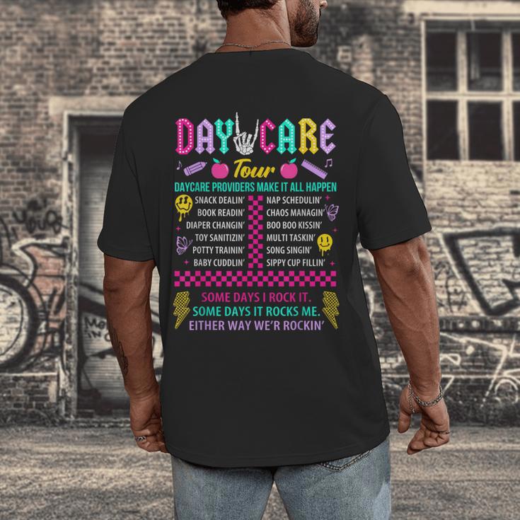 Groovy Day Care Some Days I Rock It Day Care Teacher Life Men's Back Print T-Shirt, funny design Groovy Day Care Some Days I Rock It Day Care Teacher Life Men's Back Print T-Shirt, funny design