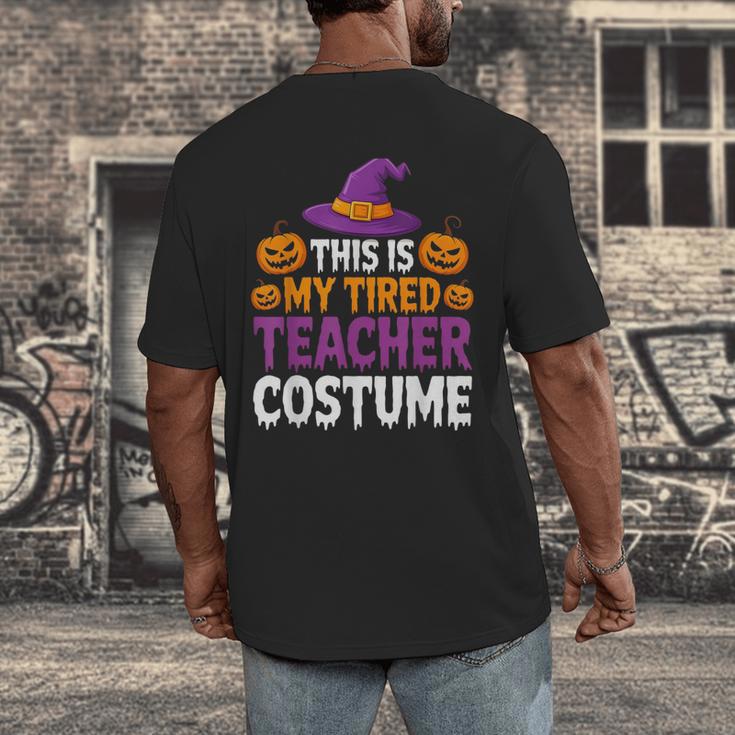 Halloween Costumes For Teachers Tired Teacher Costume Tee Men's Back Print T-Shirt, funny design Halloween Costumes For Teachers Tired Teacher Costume Tee Men's Back Print T-Shirt, funny design