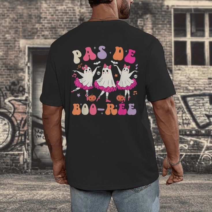 Halloween Dance Teacher Pas De Boo-Ree Ghost Ballet Dancer Men's Back Print T-Shirt, funny design Halloween Dance Teacher Pas De Boo-Ree Ghost Ballet Dancer Men's Back Print T-Shirt, funny design