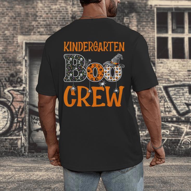 Halloween Kindergarten Boo Crew Kinder Teacher Student Men's Back Print T-Shirt, funny design Halloween Kindergarten Boo Crew Kinder Teacher Student Men's Back Print T-Shirt, funny design