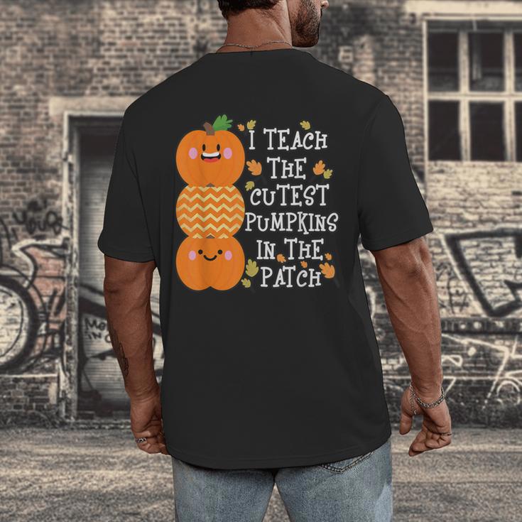 Halloween Teacher Shirt I Teach The Cutest Pumpkins In Patch Men Women Kids Men's Back Print T-Shirt, funny design Halloween Teacher Shirt I Teach The Cutest Pumpkins In Patch Men Women Kids Men's Back Print T-Shirt, funny design