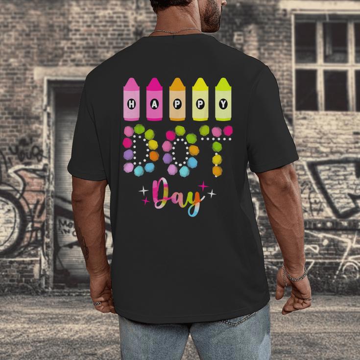 Happy Dot Day 2025 Teacher Kids Girls Colorful Polka Dot Day Men's Back Print T-Shirt, funny design Happy Dot Day 2025 Teacher Kids Girls Colorful Polka Dot Day Men's Back Print T-Shirt, funny design