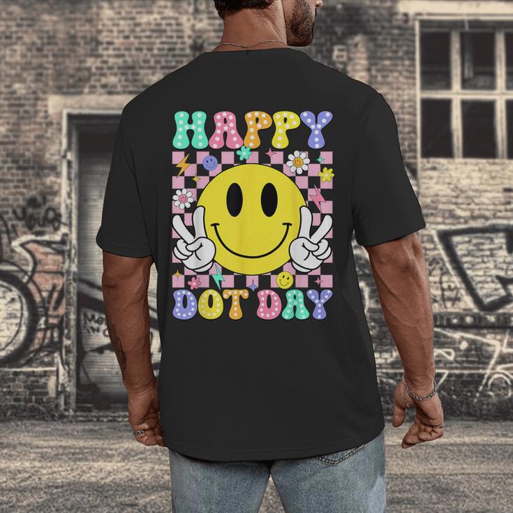 Happy Dot Day Shirts Teacher Student Girls Kids Smile Face Men's Back Print T-Shirt, funny design