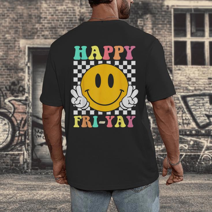 Happy Fri-Yay Teacher Friday Weekend School Men's Back Print T-Shirt, funny design Happy Fri-Yay Teacher Friday Weekend School Men's Back Print T-Shirt, funny design
