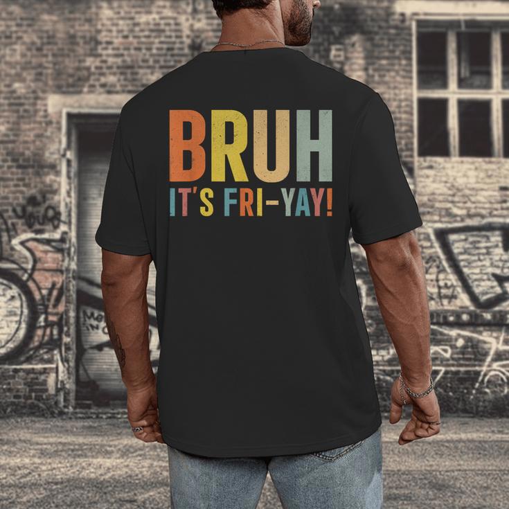 Happy Friyay Teacher Shirt Cute Teacher Fashion Bruh Fri-Yay Men's Back Print T-Shirt, funny design Happy Friyay Teacher Shirt Cute Teacher Fashion Bruh Fri-Yay Men's Back Print T-Shirt, funny design