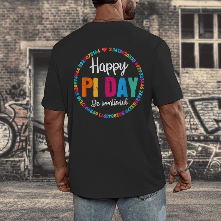 Happy Pi Day Pie Math Coach Teacher Pi Day Lover Nerdy Men's Back Print T-Shirt, funny design Happy Pi Day Pie Math Coach Teacher Pi Day Lover Nerdy Men's Back Print T-Shirt, funny design