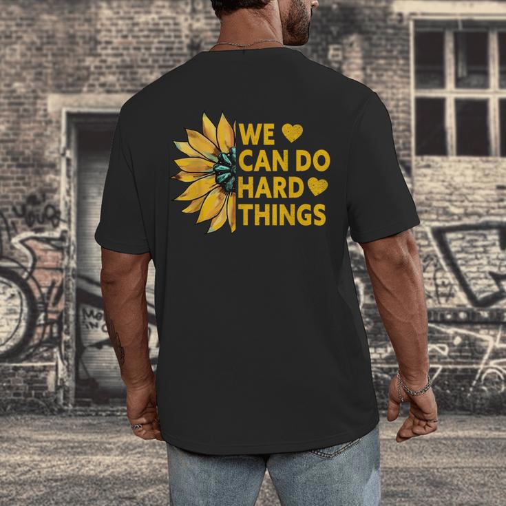 We Can Do Hard Things Kids Teacher Back To School Men's Back Print T-Shirt, funny design We Can Do Hard Things Kids Teacher Back To School Men's Back Print T-Shirt, funny design