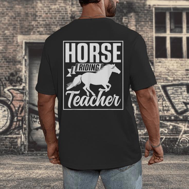 Horse Riding Teacher Rider Lover Equestrian Men Women Kids Men's Back Print T-Shirt, funny design